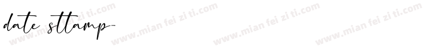 date sttamp字体转换